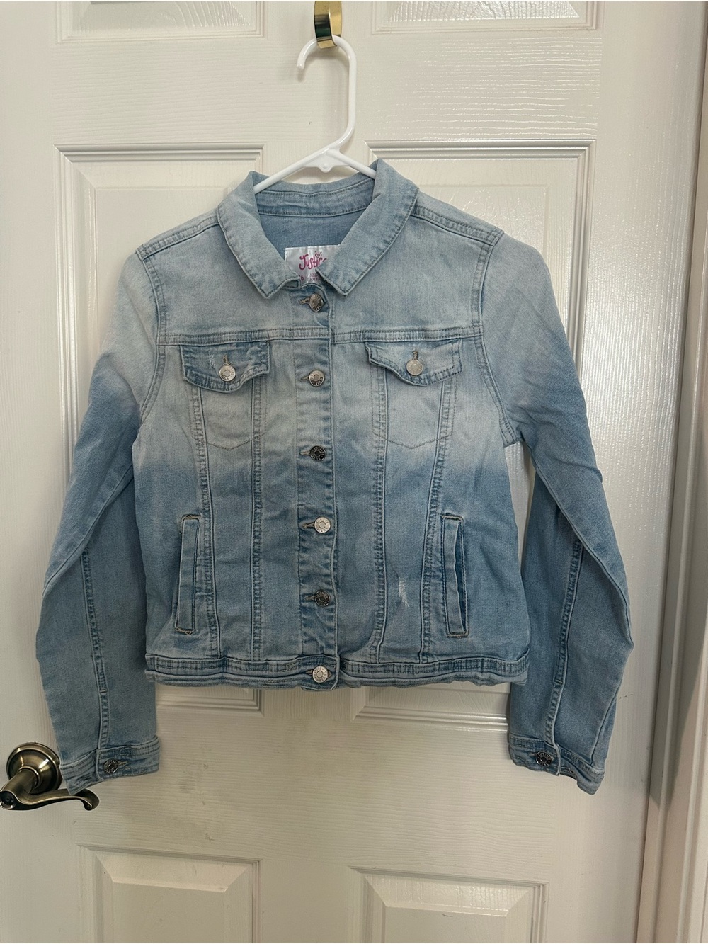 Justice Light Wash Denim Jacket - Classic Jean Jacket